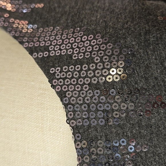 Velvet by Graham & Spencer Lined Long Sleeve Gray Sequin Party Dress Size XL - Picture 4 of 8